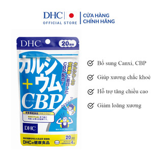 Tpbvsk DHC Calcium+CBP 20 ngày (Viên uống bổ sung Canxi giúp xương chắc khoẻ, giảm đau nhức xương khớp gói 80 viên)