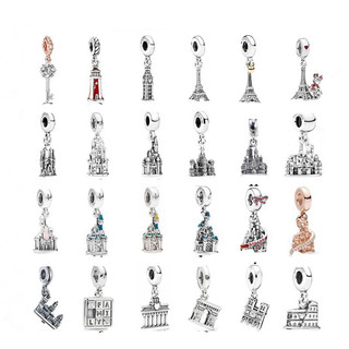 Pan ale charm treo nhiều mẫu tháp paris mickey trái tim
