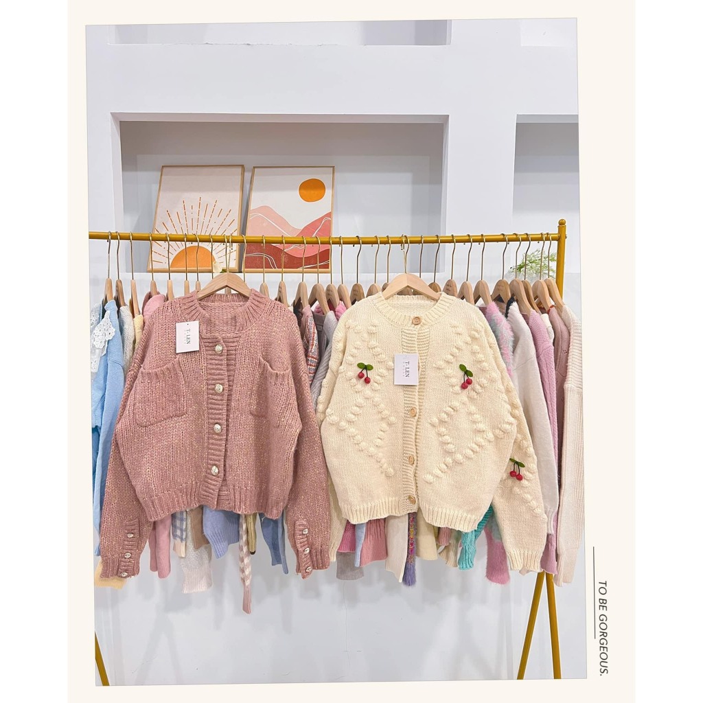 Áo cardigan 2hand tuyển phong cách Hàn Quốc