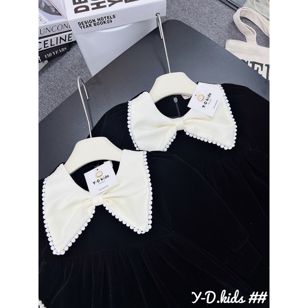 Váy cho bé gái, váy nhung cho bé gái từ 10-19kg BÌNH MINH SHOP