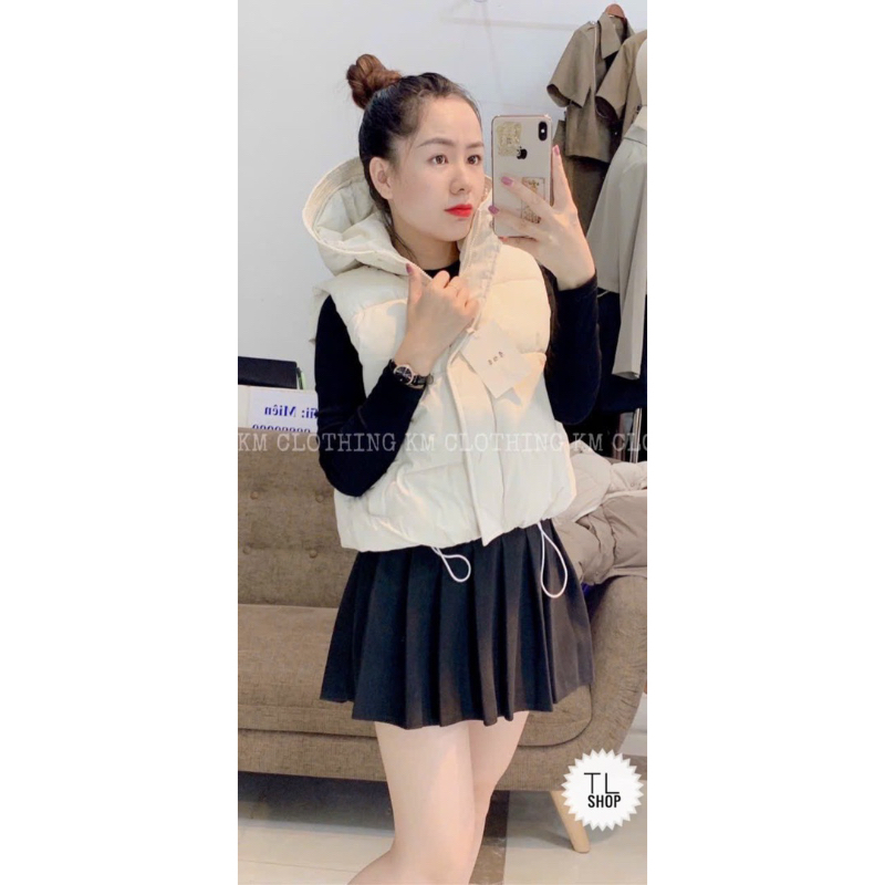 Áo phao gile có mũ