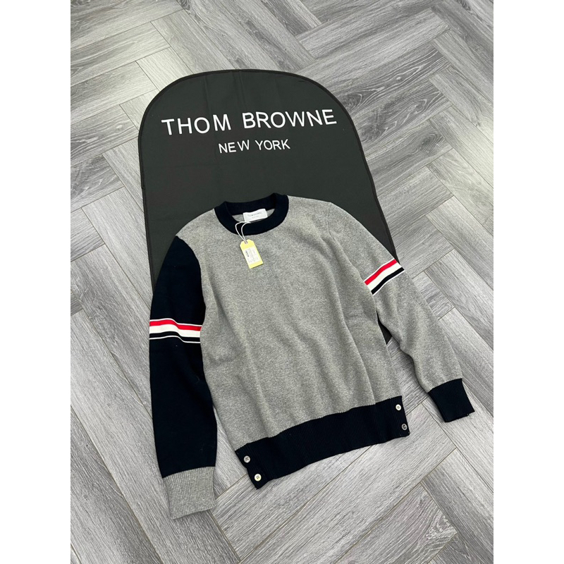 Áo Sweater len - Thom Browne - TB mix new 2023 check tay