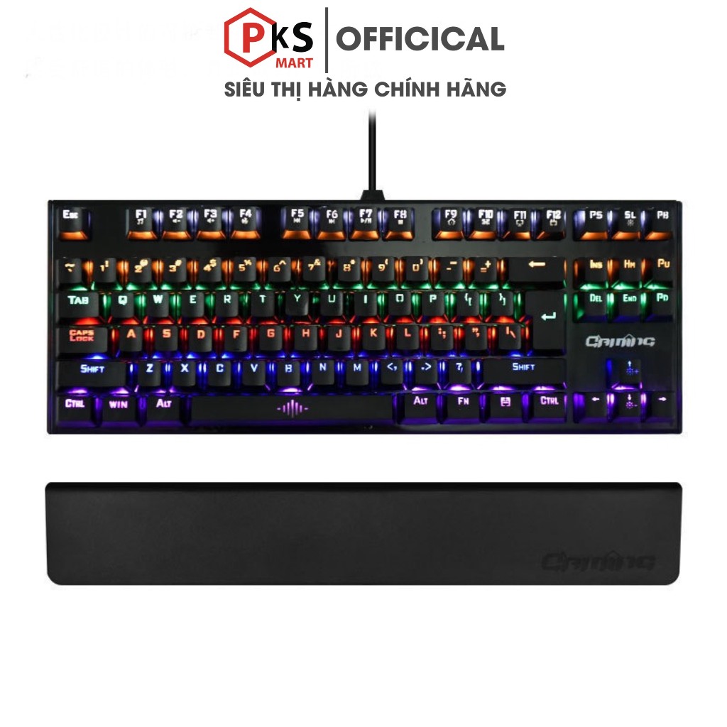 Combo Bàn Phím Cơ Và Chuột Có Dây PKS-K28+G15 Chơi Game - Blue Switch - Kê Tay Tháo Rời - Sử Dụng Cho Máy tính Laptop