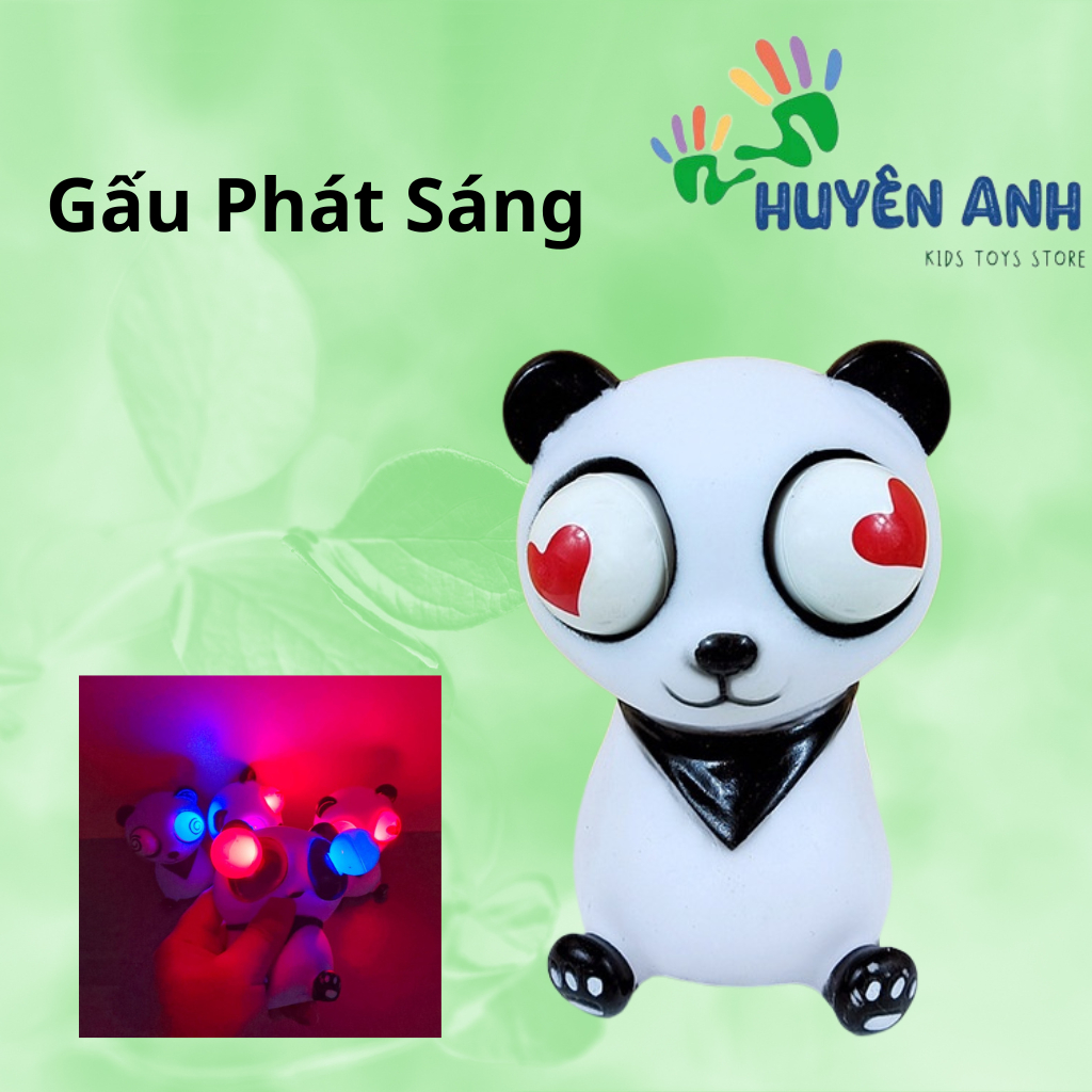Gấu trúc Panda đồ chơi bóp lòi mắt Xả Stress, Xả Giận, Lắc Bóp Tay Hài Hước, Đàn Hồi tốt - H.A Kids