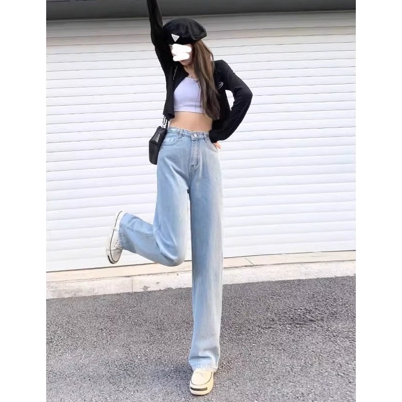 Quần Jeans Nữ Lưng Thun Ống Suông Relax Fit HAZEE Jeans co giãn 𝐍𝐄𝐖 𝐀𝐑𝐑𝐈𝐕𝐀𝐋 𝟐𝟎𝟐𝟑