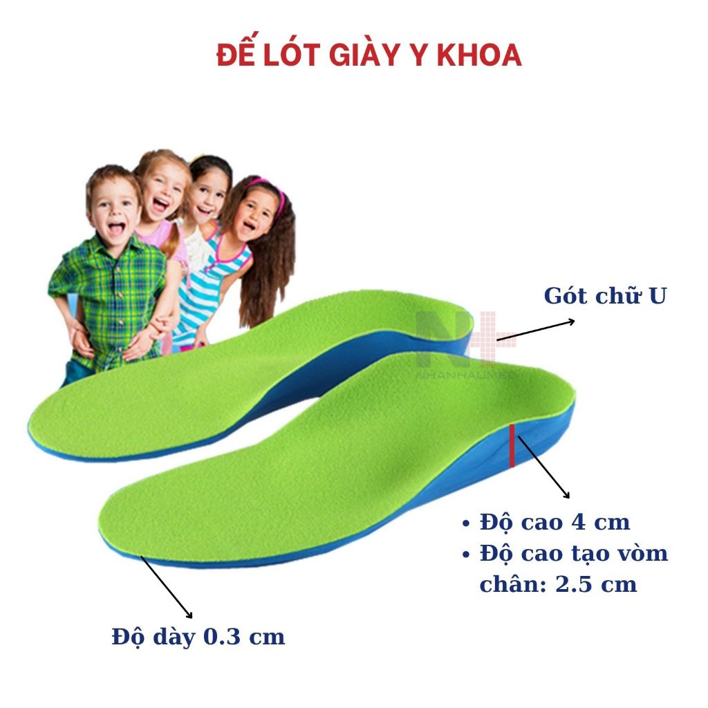 Lót Giày Chỉnh Hình Bàn Chân Bẹt Cho Trẻ Em, Lót Giày Bàn Chân Bẹt Tạo Vòm Cho Bé