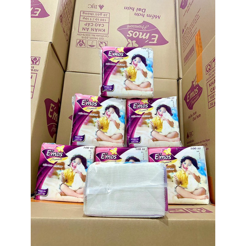 Khăn Giấy Vuông Emos Premium