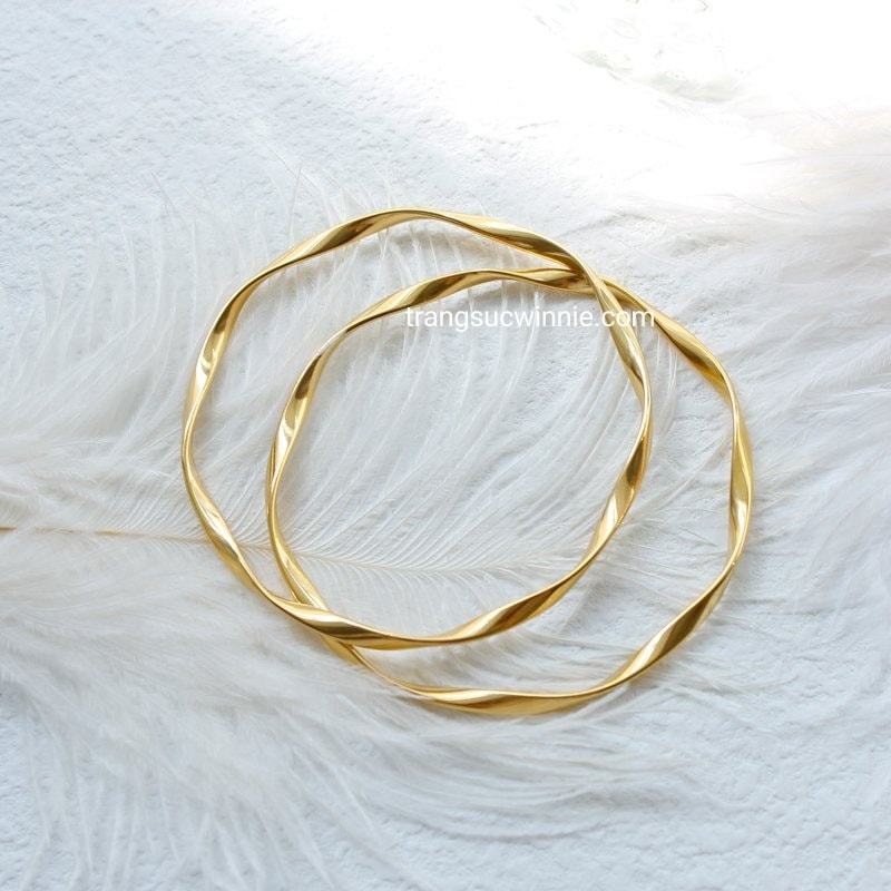 Vòng tay nữ titan Xoắn VG