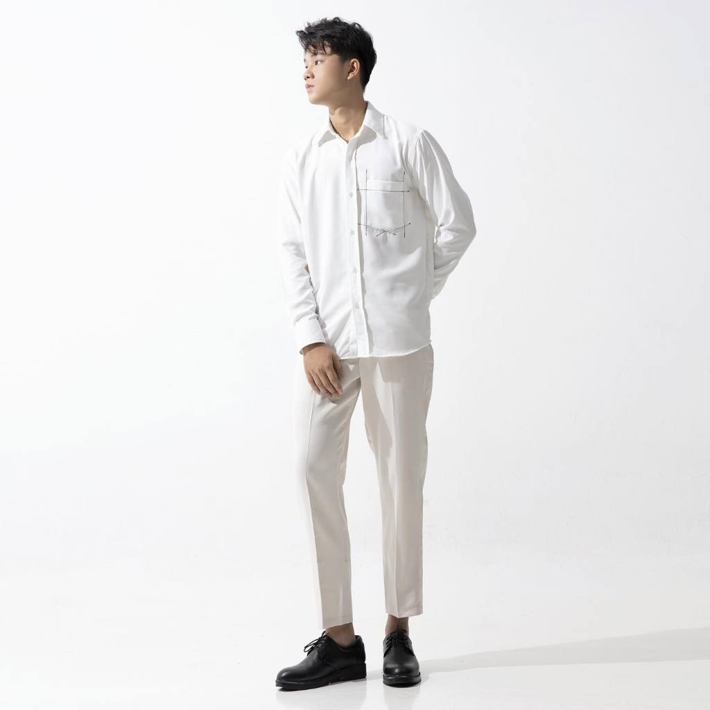 Áo Sơ Mi Nam - Hàng Thiết Kế - Chất Liệu Cotton Cao Cấp Thấm Hút Mồ Hôi