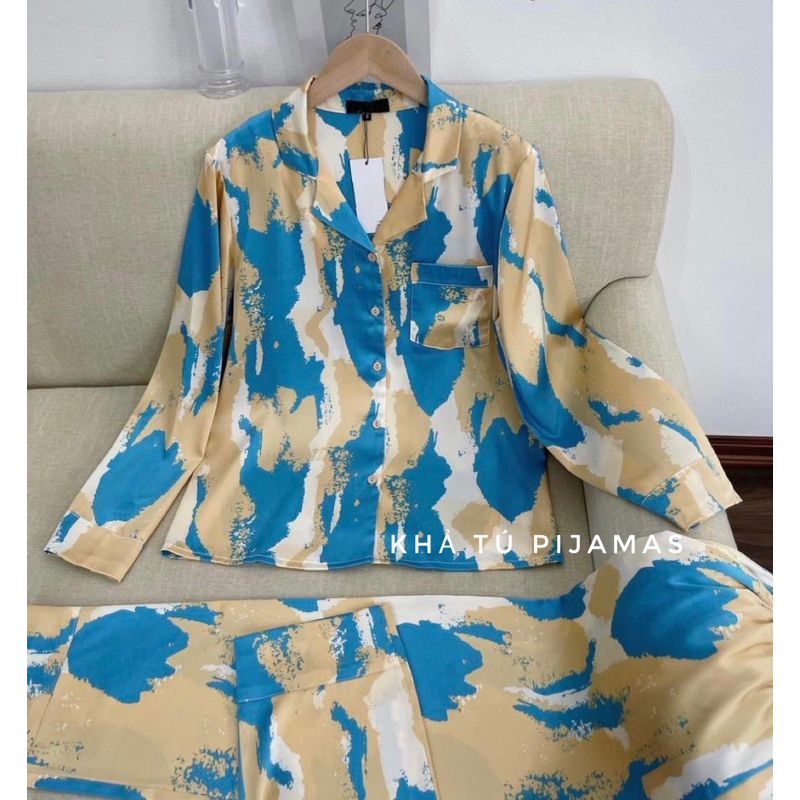 Set pijama lụa tơ cao cấp chính hãng Puti House