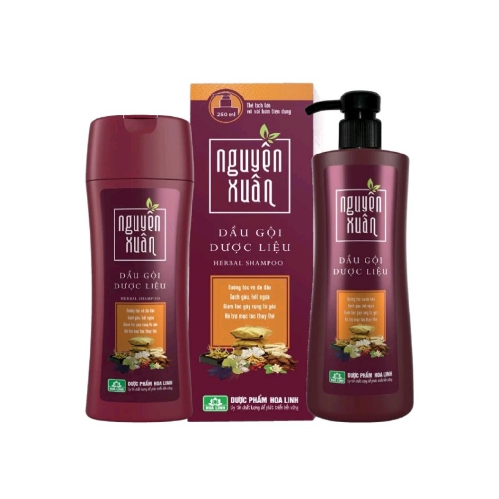 Dầu gội xả dược liệu Nguyên Xuân các loại cho tóc thường, tóc hư tổn, tóc gàu, tóc bết