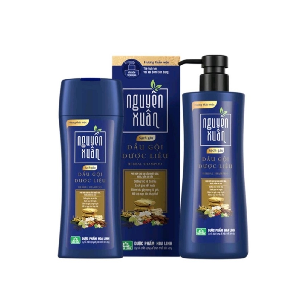 Dầu gội xả dược liệu Nguyên Xuân các loại cho tóc thường, tóc hư tổn, tóc gàu, tóc bết
