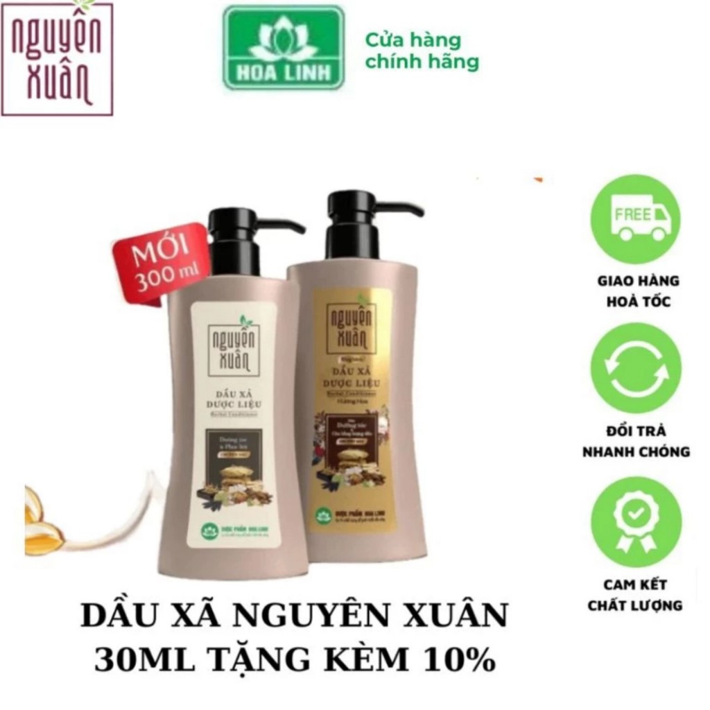 Dầu gội xả dược liệu Nguyên Xuân các loại cho tóc thường, tóc hư tổn, tóc gàu, tóc bết
