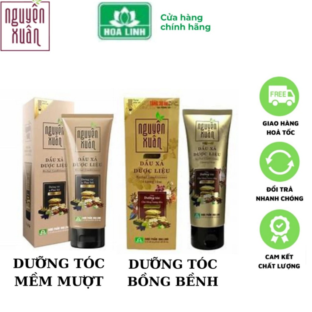 Dầu gội xả dược liệu Nguyên Xuân các loại cho tóc thường, tóc hư tổn, tóc gàu, tóc bết