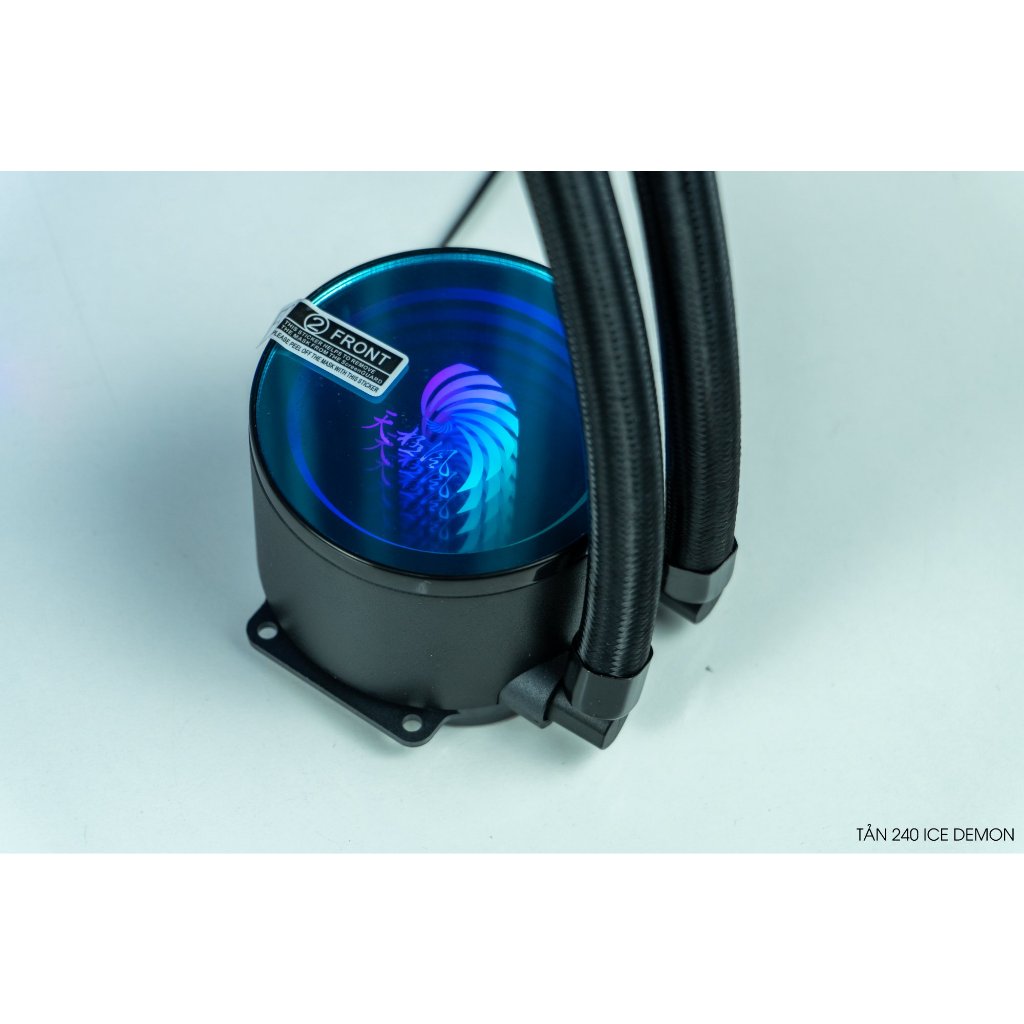 Tản nhiệt nước AIO ICE DEMON V-240 ĐEN 2 Fan led RGB