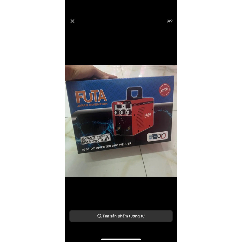 Máy Hàn FUTA MINI 200S công nghệ inverter tiết kiệm điện 3 nút điều chỉnh