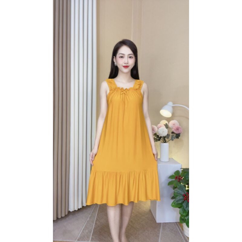 Đầm thun lạnh mặc ở nhà size 45-95kg