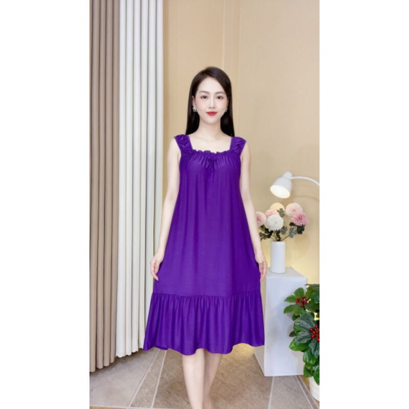 Đầm thun lạnh mặc ở nhà size 45-95kg