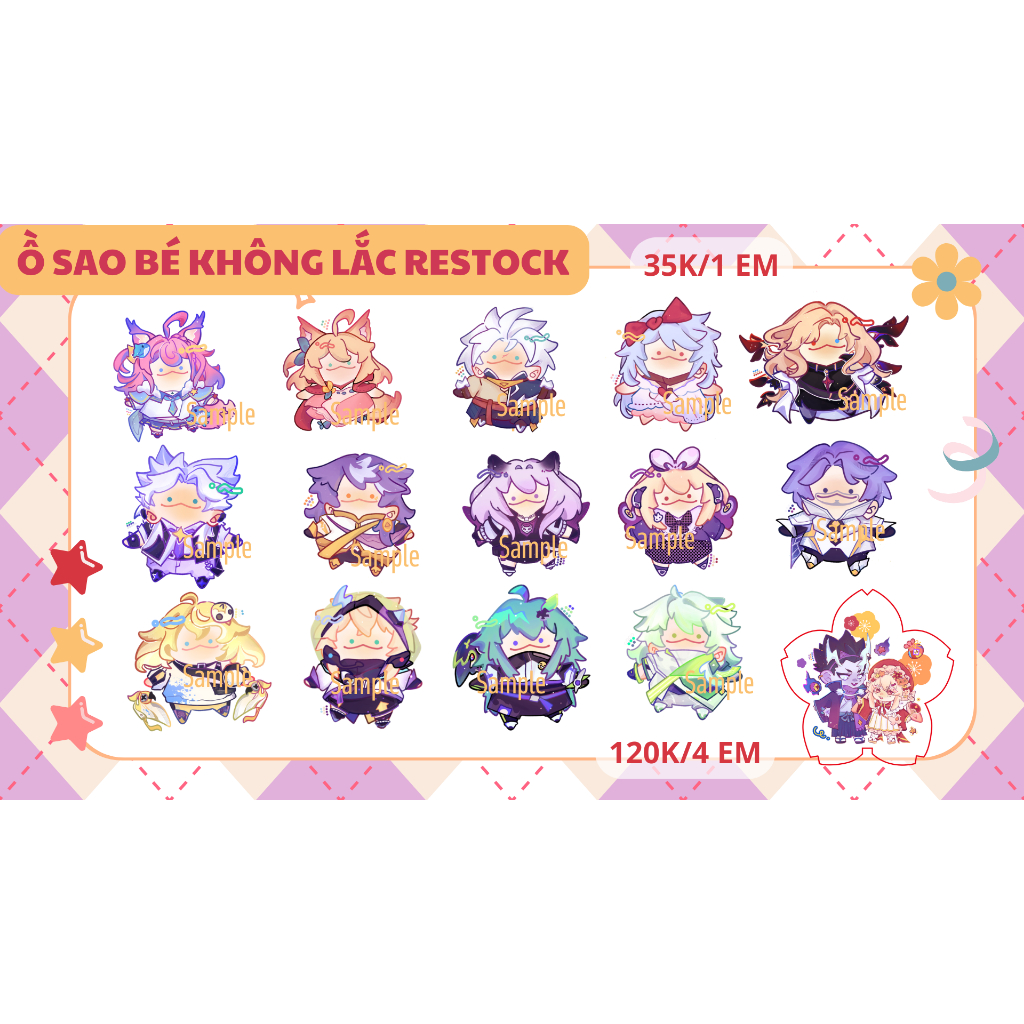 Mô hình standee lắc lư 4cm