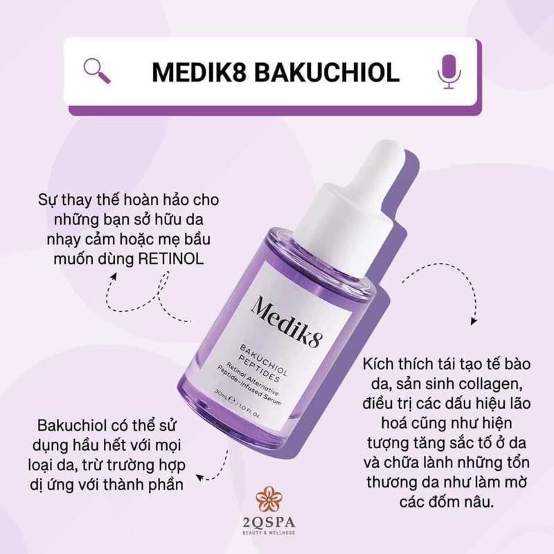 SERUM CHỐNG LÃO HOÁ MEDIK8 BAKUCHIOL PEPTIDES SERUM 30ML