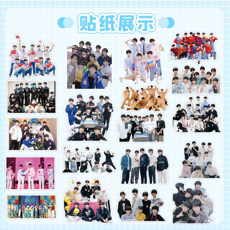 Bộ 120 stickers TF Gia Tộc TNT Thời Đại thiếu Niên Đoàn đáng yêu nhóm và cá nhân