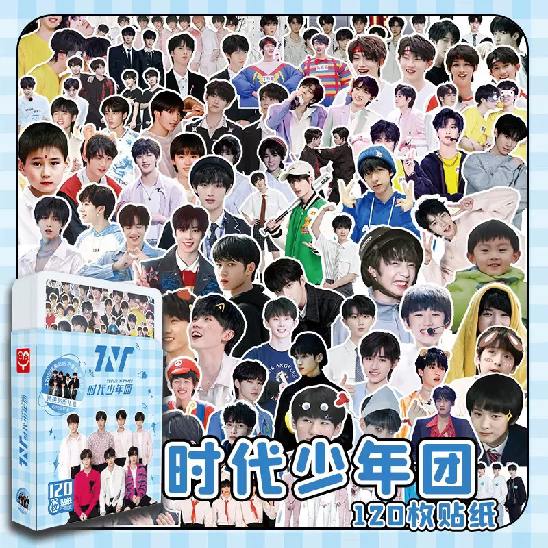 Bộ 120 stickers TF Gia Tộc TNT Thời Đại thiếu Niên Đoàn đáng yêu nhóm và cá nhân