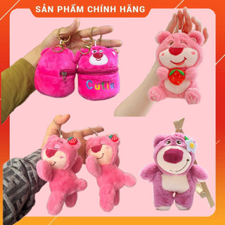 Móc khoá gấu dâu 15cm siêu cute-hàng nhập-lông mịn
