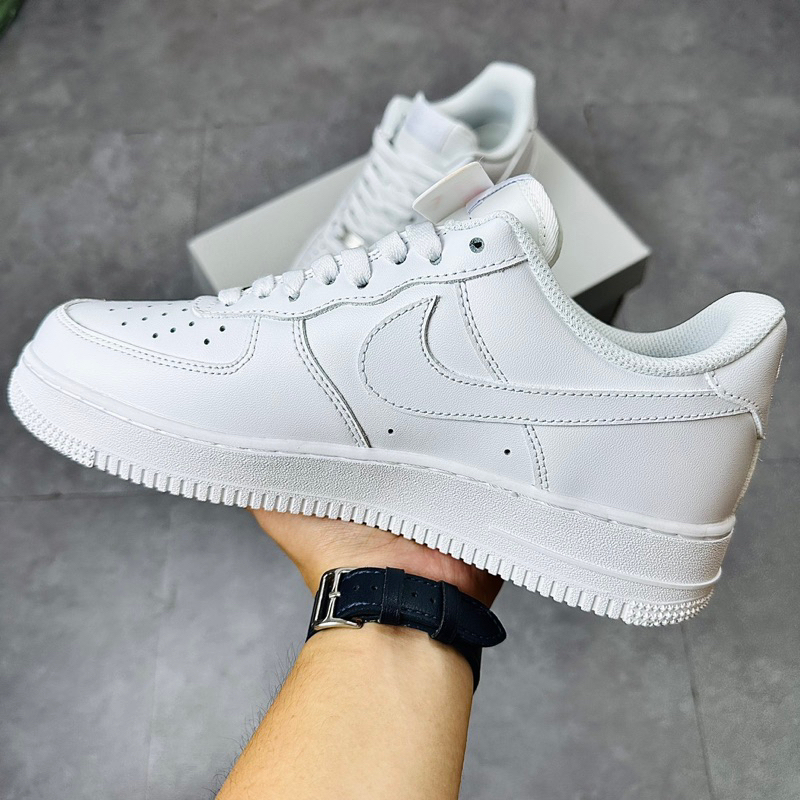 Giày Sneaker Cổ Thấp  Best Quality PK Factory Air Force 1 All White AF1 Full Trắng