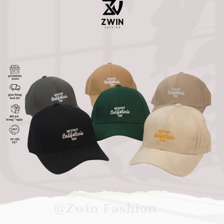 Nón kết ❤️ Mũ lưỡi trai thêu chữ California chất kaki cao cấp form unisex nam nữ N66