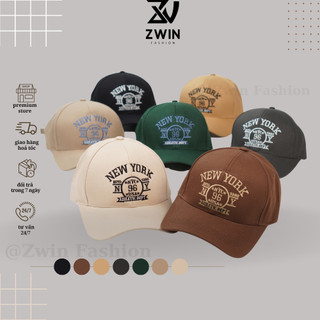 Mũ lưỡi trai ❤️ Nón kết thêu hình chữ NewYork 96 chất kaki cao cấp form unisex nam nữ N78