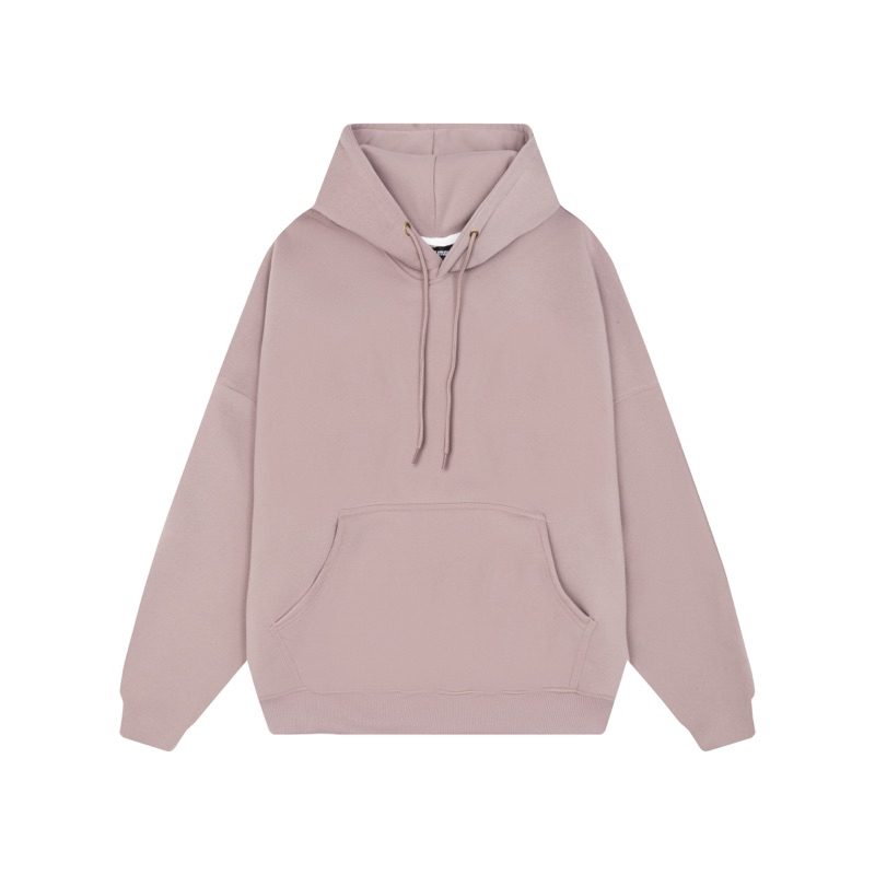 HOODIE BOXY BASIC - Áo Hoodie boxy TRƠN