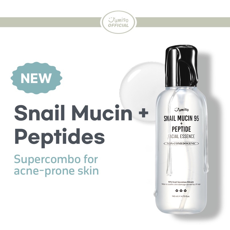 TINH CHẤT DƯỠNG DA Ốc sên JUMISO Snail Mucin 95 + Peptide 140ml