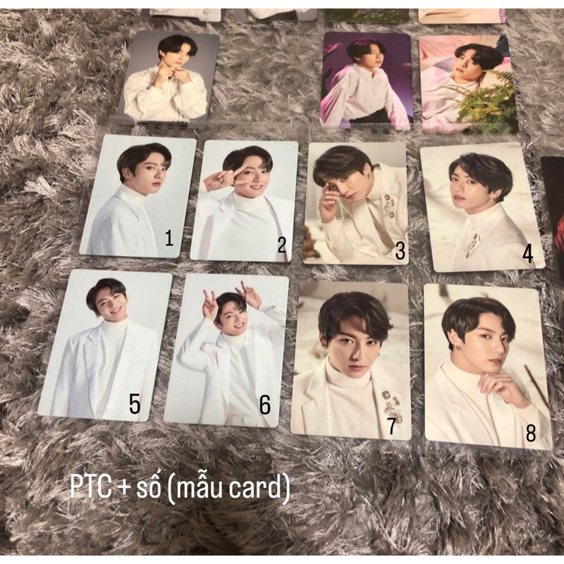Lẻ card Jungkook BTS official - photocard BTS chính hãng