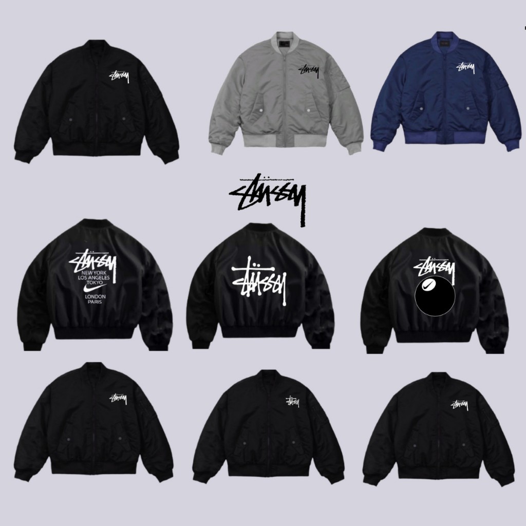 Áo Khoác Bomber Stussy 3 Lớp Cao Cấp,Áo Bomber Stussy Siêu Ấm Bico studio
