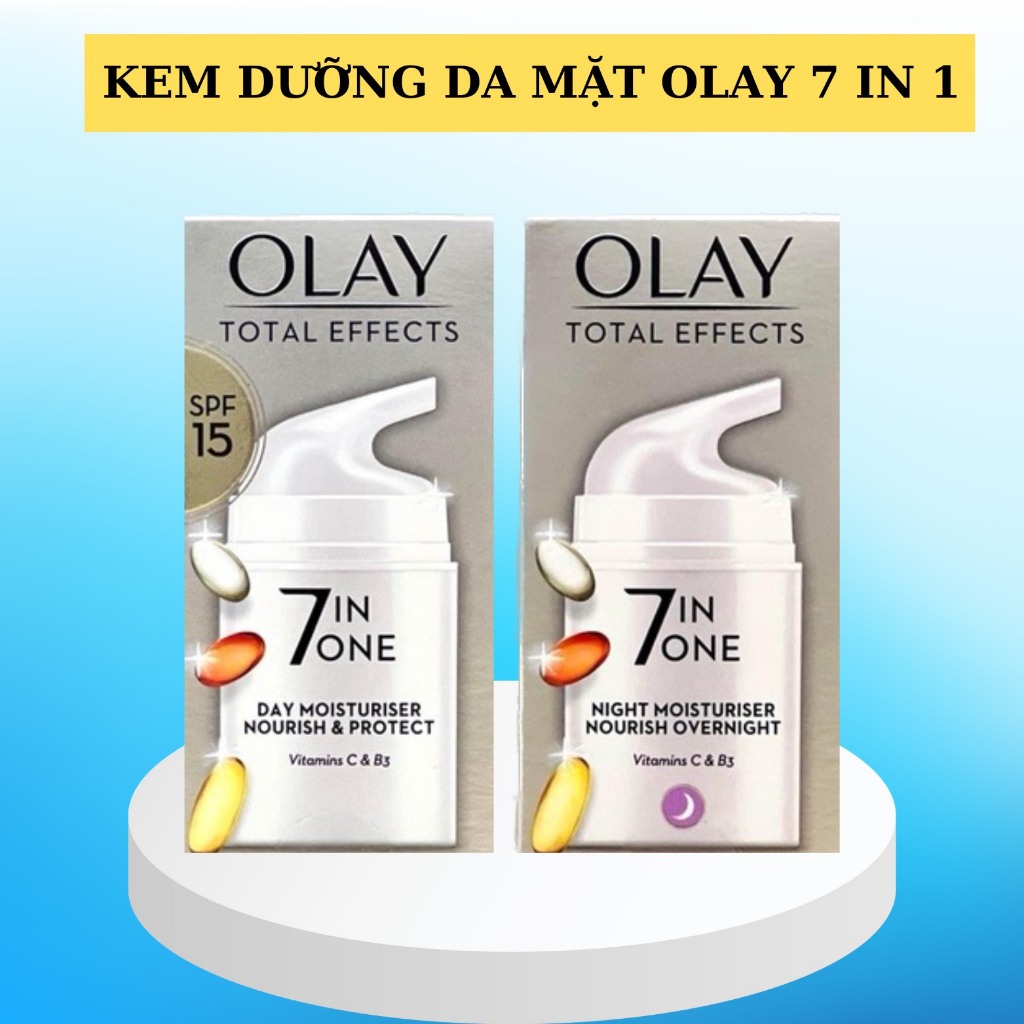 Kem Dưỡng Olay Total Effects 7 In 1 Ngày Và Đêm 50ml - sáng da chống lão hóa
