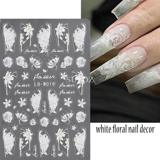 Stick hoa lụa nổi 5d- phụ kiện trang trí nail