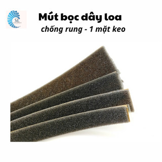 Mút bọc dây loa 1 mặt keo dày 3mm, rộng 2 phân loại 10mm và 20mm (dài 1 m)