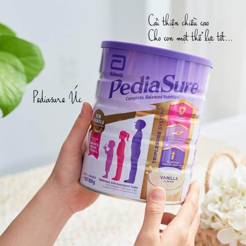 Sữa Bột Pediasure Úc Hương Vani 850g