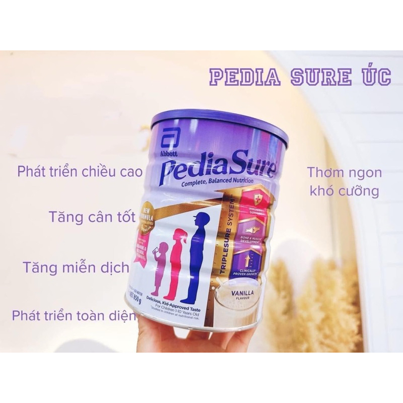 Sữa Bột Pediasure Úc Hương Vani 850g