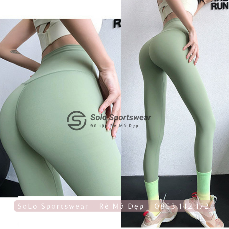 Quần Legging Gym Yoga Cạp Lưng Cao Gen Bụng Nâng Mông Thể Thao Nữ Thun Siêu Mềm Co Giãn Tôn Dáng 𝙎𝙤𝙡𝙤 𝙎𝙥𝙤𝙧𝙩𝙨𝙬𝙚𝙖𝙧 802