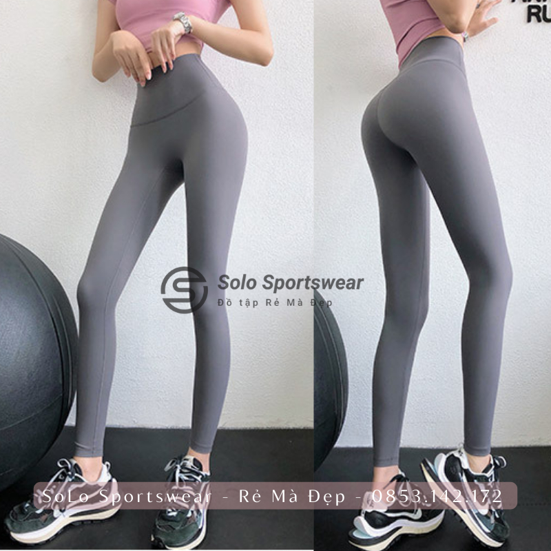 Quần Legging Gym Yoga Cạp Lưng Cao Gen Bụng Nâng Mông Thể Thao Nữ Thun Siêu Mềm Co Giãn Tôn Dáng 𝙎𝙤𝙡𝙤 𝙎𝙥𝙤𝙧𝙩𝙨𝙬𝙚𝙖𝙧 802