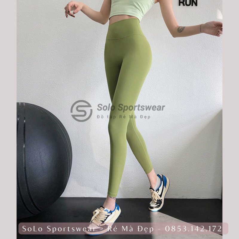 Quần Legging Gym Yoga Cạp Lưng Cao Gen Bụng Nâng Mông Thể Thao Nữ Thun Siêu Mềm Co Giãn Tôn Dáng 𝙎𝙤𝙡𝙤 𝙎𝙥𝙤𝙧𝙩𝙨𝙬𝙚𝙖𝙧 802