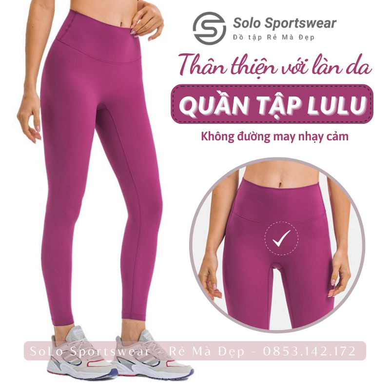 Quần Legging Gym Yoga Cạp Lưng Cao Gen Bụng Nâng Mông Thể Thao Nữ Thun Siêu Mềm Co Giãn Tôn Dáng 𝙎𝙤𝙡𝙤 𝙎𝙥𝙤𝙧𝙩𝙨𝙬𝙚𝙖𝙧 802