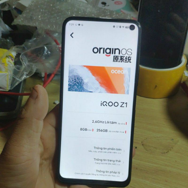Điện thoại iqoo z1 8/256gb  cũ rẻ như xác