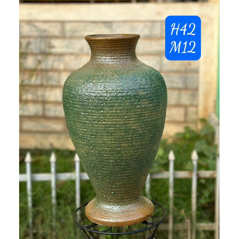 Bình cắm hoa dáng đùi dế, men hỏa biến- Atlantis. Gốm sứ Bát Tràng.