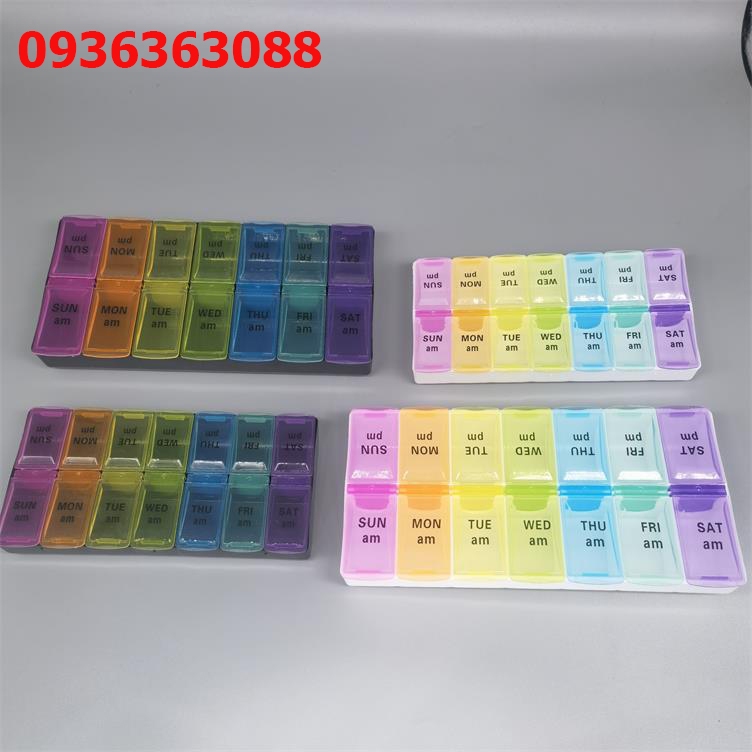 MỚI - Hộp đựng thuốc chia 14 ngăn cho 7 ngày tiện lợi