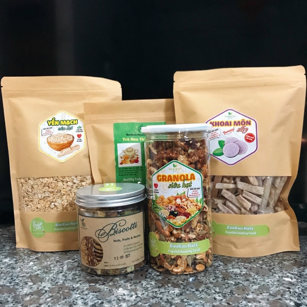 55 Tem Dán Các Loại Khô Gà, Khô Bò, Khô Các loạiMẫu in đẹp , Hàng có sẵn