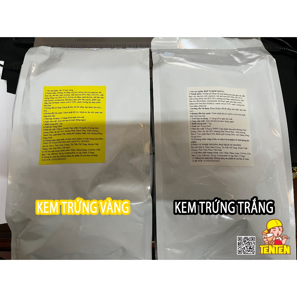 Bột Kem Trứng Cô Gái  - Màu Vàng
