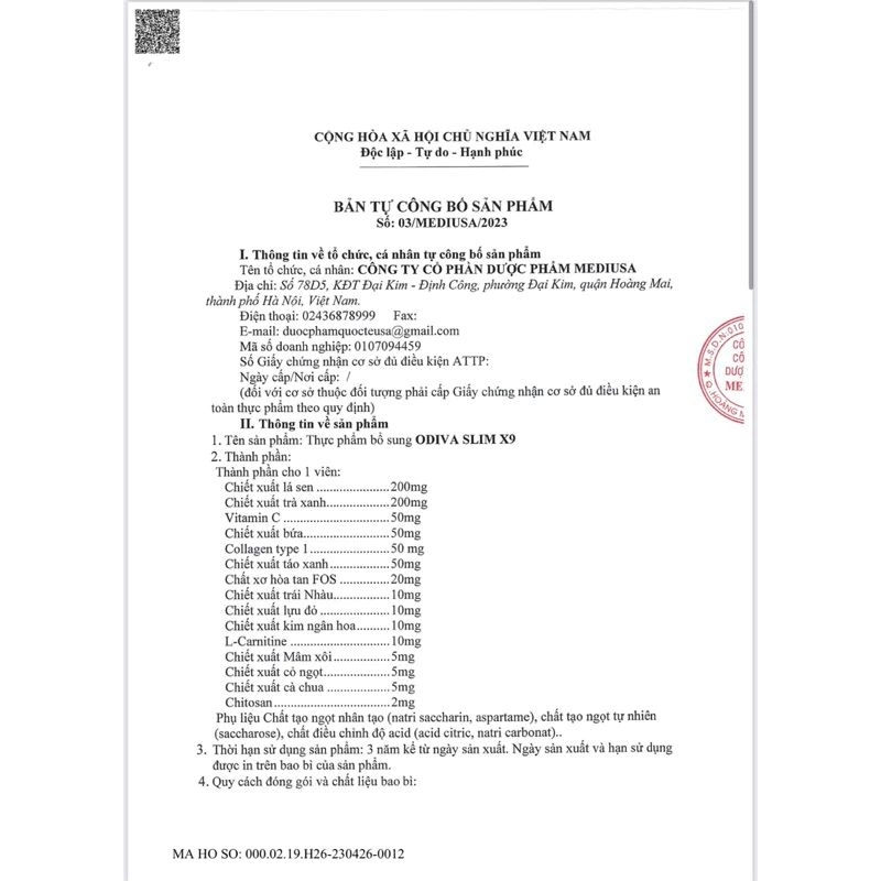 Viên Sủi Siết Eo 59 Slim X9 Odiva, Giảm Bụng, Giảm Mỡ, Không Gây Đi Ngoài