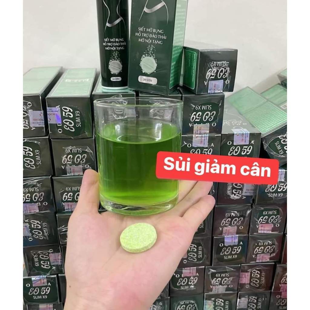 Viên Sủi Siết Eo 59 Slim X9 Odiva, Giảm Bụng, Giảm Mỡ, Không Gây Đi Ngoài
